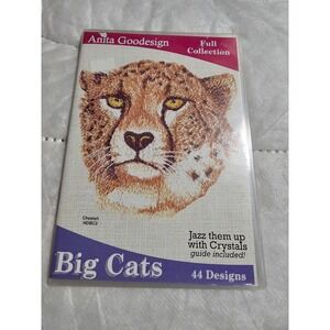 Anita Goodesign Big Cats Embroidery Designs Full Collection CD 44 Designs